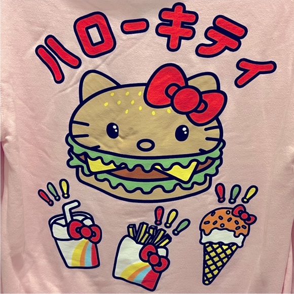 Hello Kitty Sanrio Japan pink hooded sweatshirt sweater small brand new NWT - Picture 4 of 6